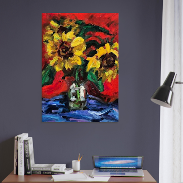 21 Abstract Flowers - Canvas