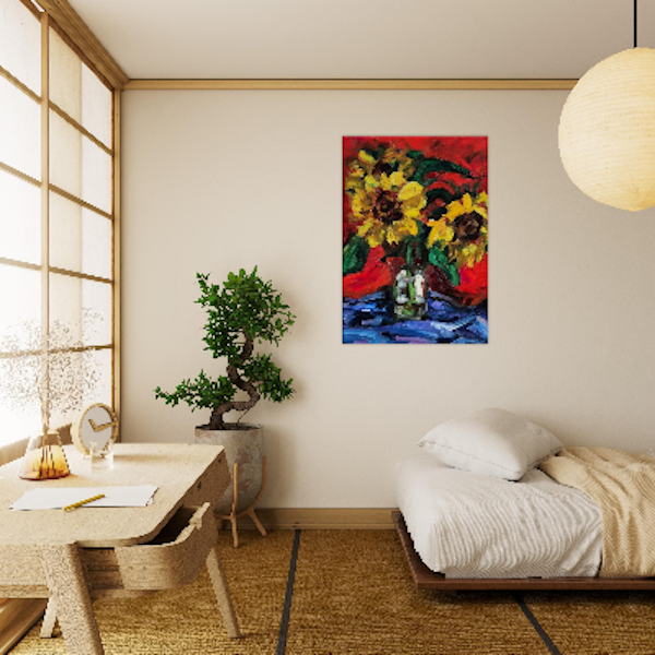 d7d7a5ea-2c84-433c-a354-34a0598a2d5a Abstract Flowers - Canvas