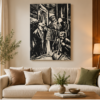The Street Musicians - Aluminum Print