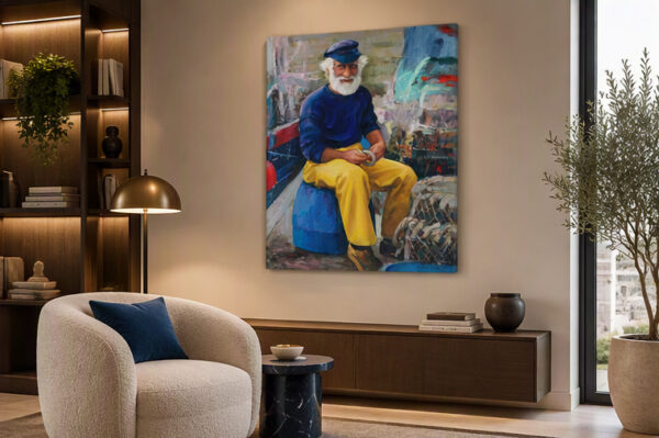 The Old Fisherman - Canvas