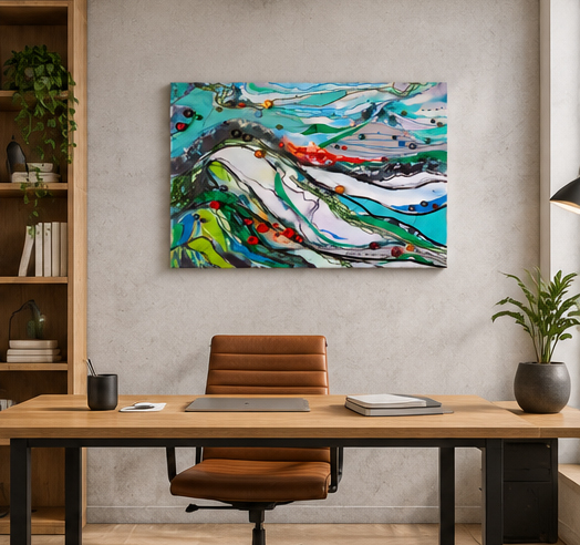 Threads of the River Valley – Wood Prints